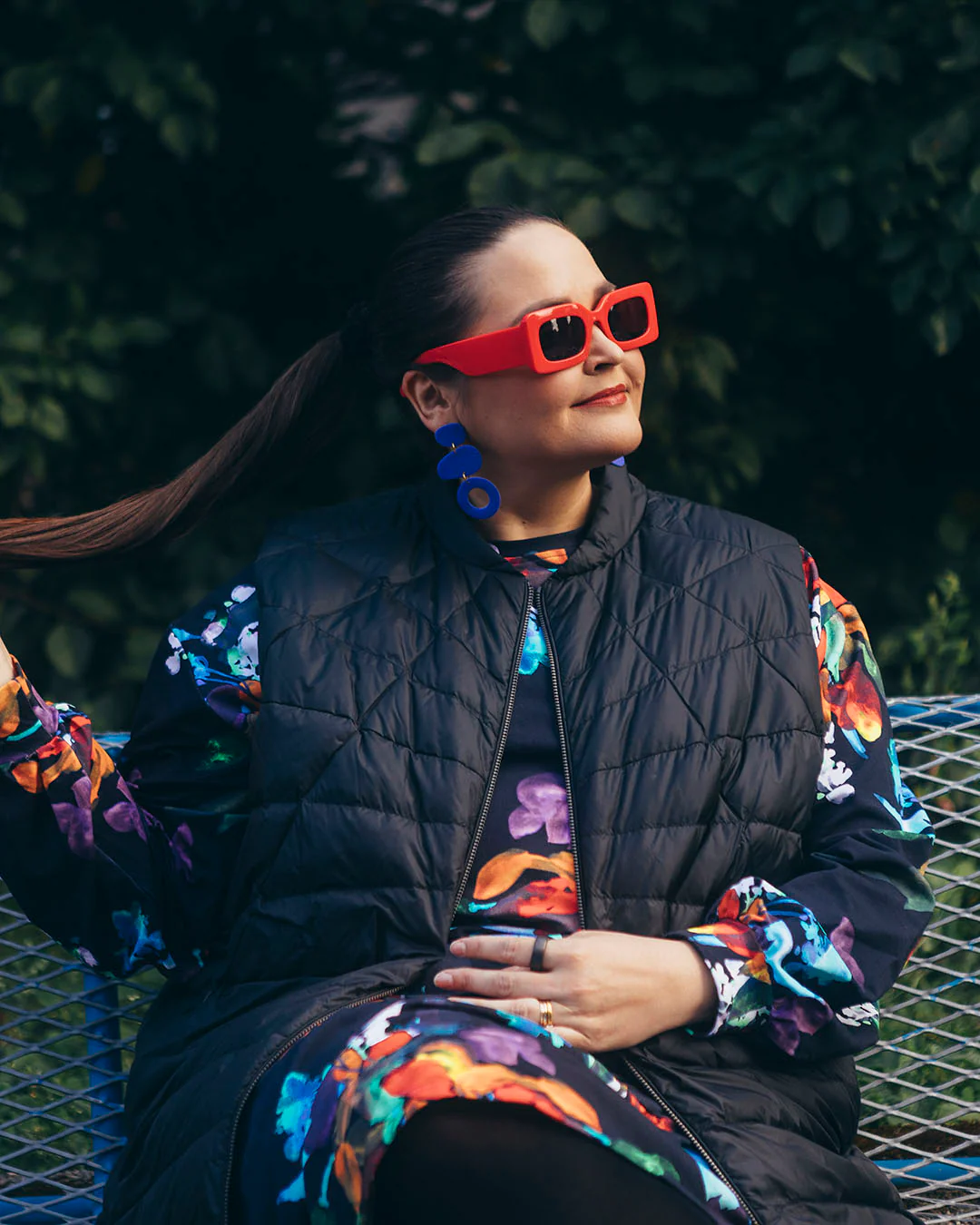 Mesi-plustyylin untuvaliivi hiilenmusta - Image 3