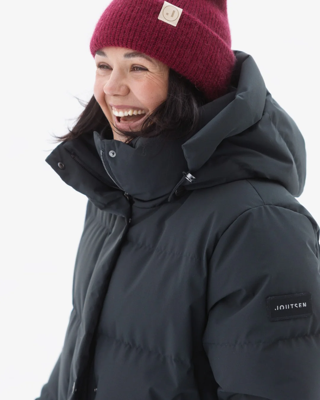 Siiri-untuvaparkatakki harmaanmusta - Image 6